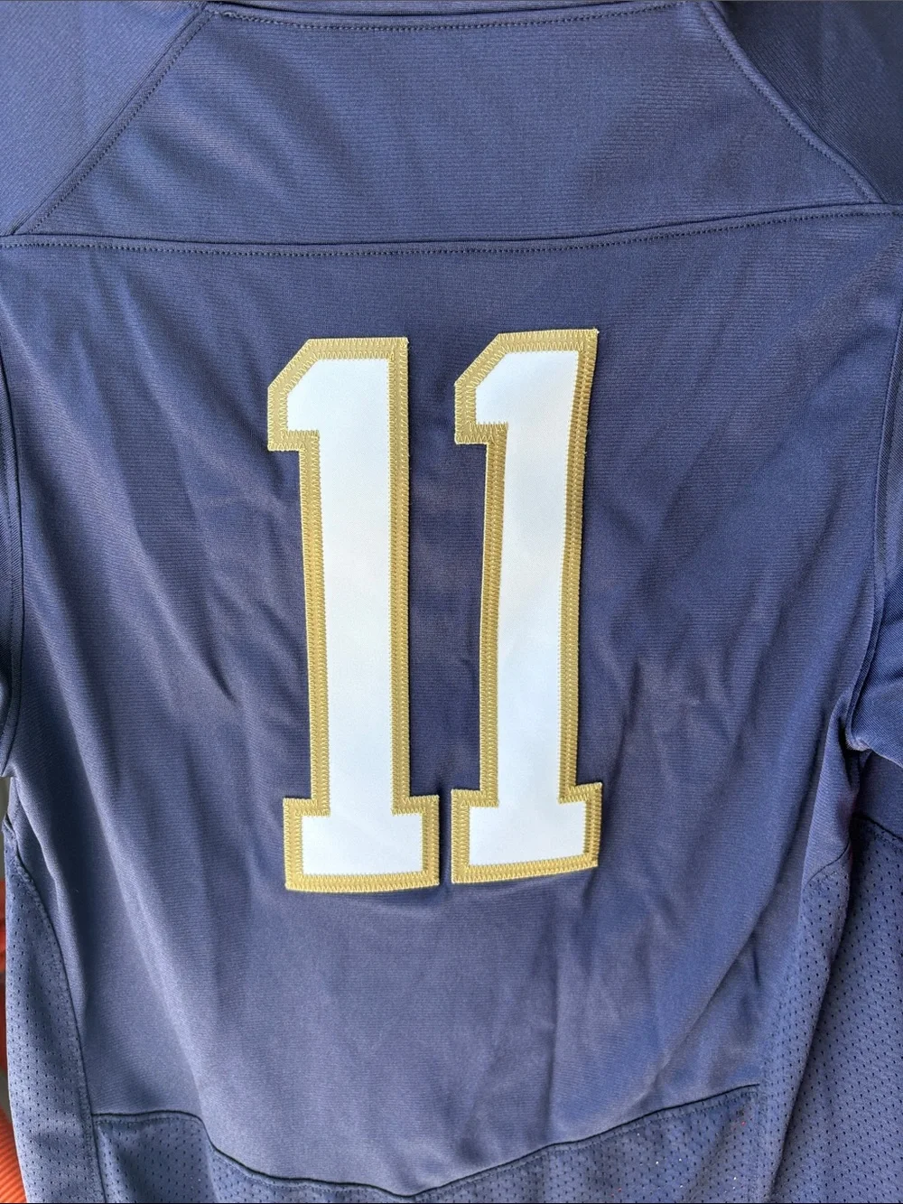 Under Armour Notre Dame Performance Football Jersey Youth XL - Picture 4 of 4